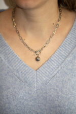 Ball pendant Stainless Steel ketting - Afbeelding 2