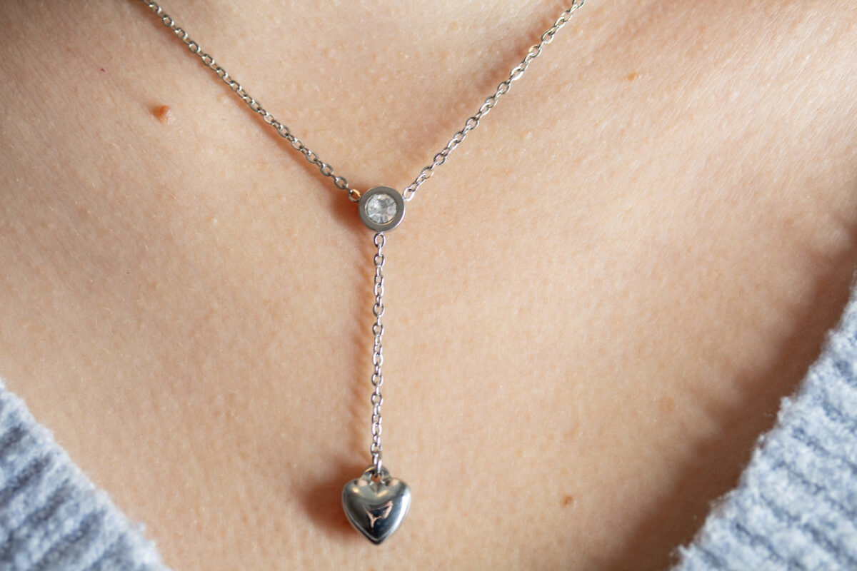 Hartje hanger Stainless Steel ketting - Afbeelding 2