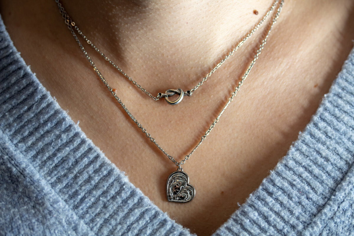 Knoop hart Stainless Steel ketting - Afbeelding 3