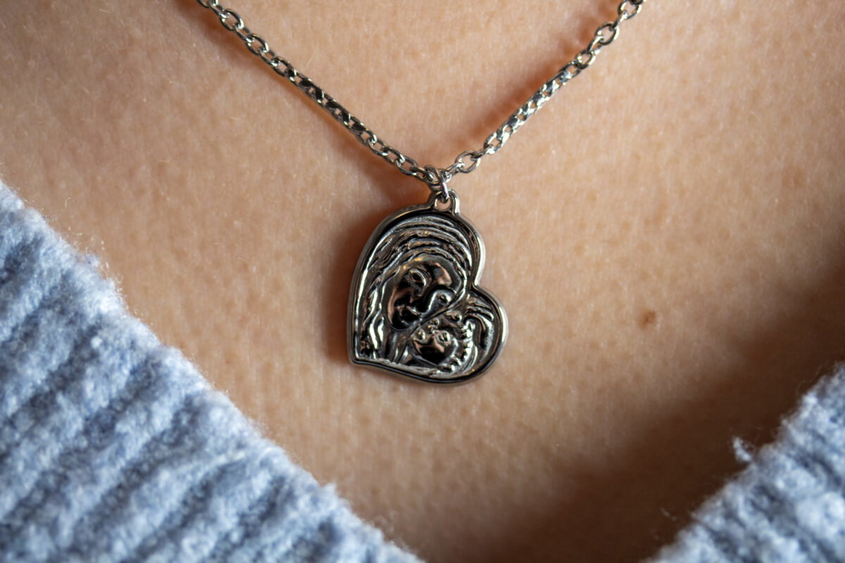 Knoop hart Stainless Steel ketting - Afbeelding 2