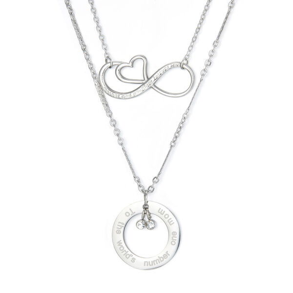 Oneindige liefde moeder stainless steel ketting