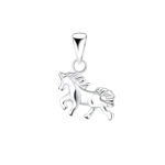 zilveren paard hanger in 925 echt zilver van Zilverana