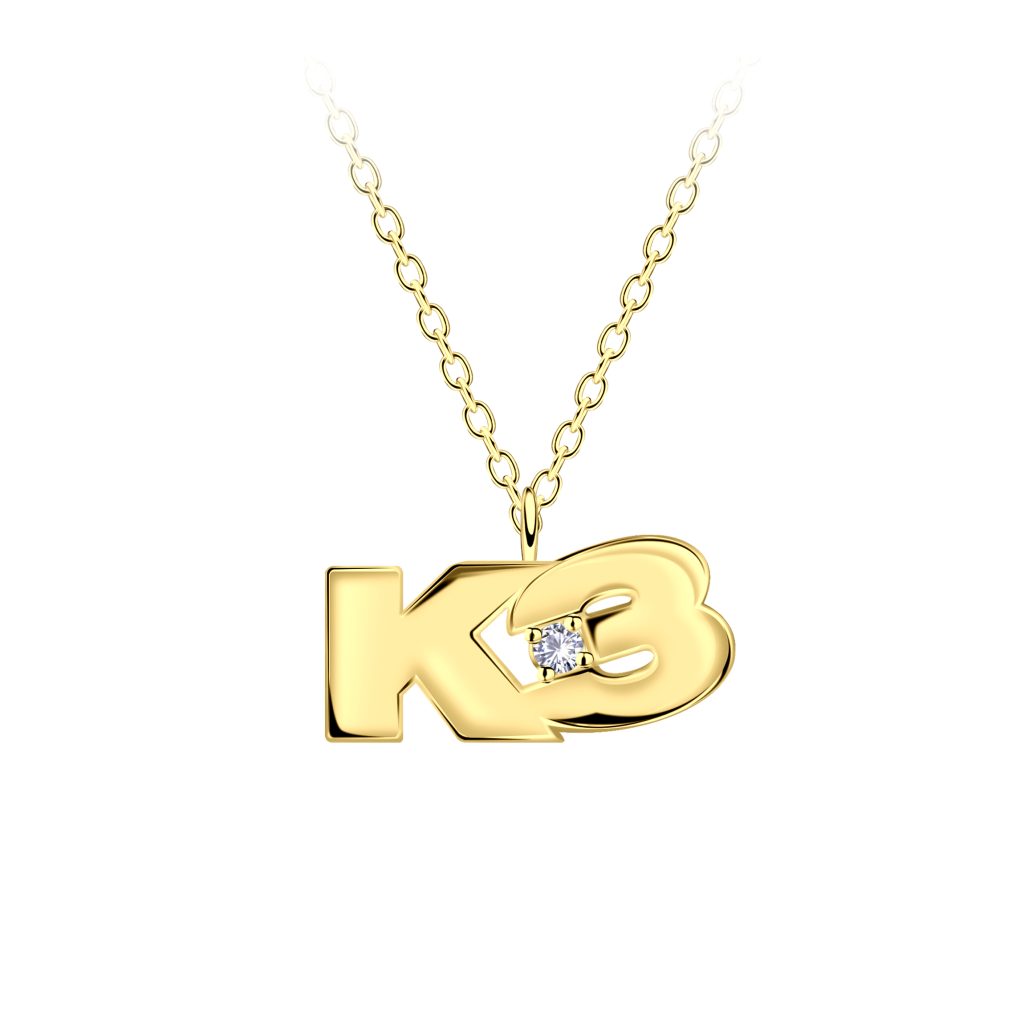 SD41-Goldplated-ketting-K3-collectie-K3-logo-met-kristal-1024x1024 K3 ketting K3 logo kristal goldplated zilver - Afbeelding 1
